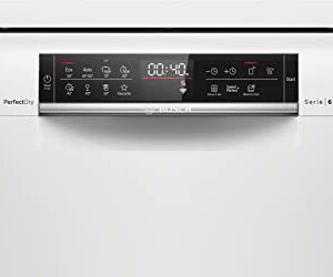 Lave-vaisselle Bosch SMS6ZCW48E Série 6 Blanc, pose-libre, Home Connect Lave-vaisselle Bosch SMS6ZCW48E Série 6 Blanc, pose-libre, Home Connect