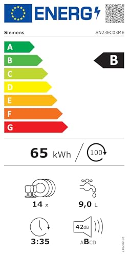lave vaisselle siemens 60 cm sn23ec03me, iq300, variospeed plus, black steel avis et prix 2021