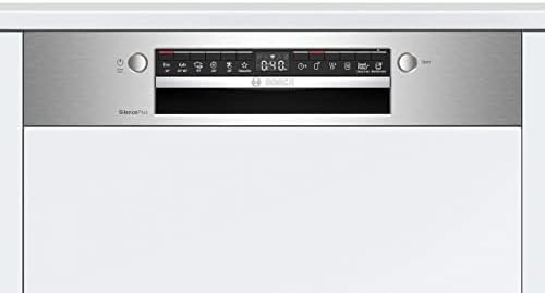 lave vaisselle encastrable bosch smi4has48e série 4 : 60cm, 13 couverts, home connect metallic