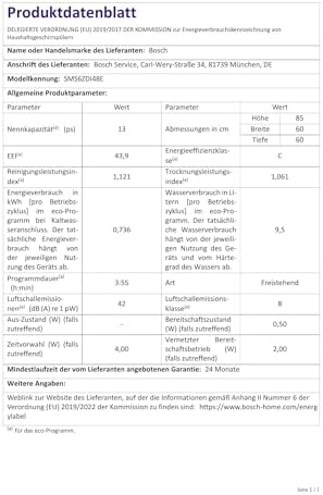 lave vaisselle bosch sms6zdi48e série 6 : avis, caractéristiques et prix