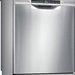 Lave-vaisselle Bosch SMS4EMI01E – Série 4 : 60 cm, 14 couverts, Silence Plus 42 dB – Inox, Pose-libre Lave-vaisselle Bosch SMS4EMI01E – Série 4 : 60 cm, 14 couverts, Silence Plus 42 dB – Inox, Pose-libre