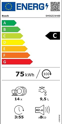 lave vaisselle bosch sms6zcw48e série 6 : avis, caractéristiques et prix blanc, pose libre, home connect