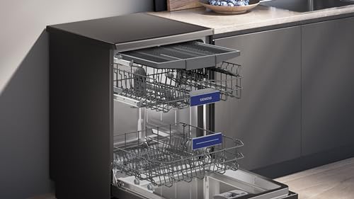 lave vaisselle siemens 60 cm sn23ec03me, iq300, variospeed plus, black steel avis et prix 2021