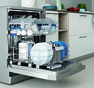 Lave-vaisselle Indesit DFO 3C23 AX : 14 couverts, pose libre 60cm, efficacité énergétique A Lave-vaisselle Indesit DFO 3C23 AX : 14 couverts, pose libre 60cm, efficacité énergétique A