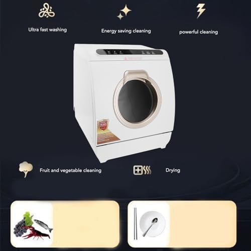 mini lave vaisselle portable wifehelper : petite taille, grande capacité et séchage longue durée méthodes de nettoyage multiples Évite les fuites d'eau prise ue 220v