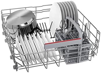 lave vaisselle encastrable bosch smi4has48e série 4 : 60cm, 13 couverts, home connect metallic
