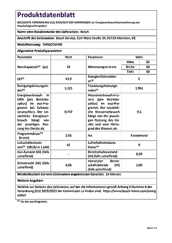 lave vaisselle bosch sms6zcw48e série 6 : avis, caractéristiques et prix blanc, pose libre, home connect