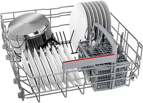 lave vaisselle encastrable bosch smi4has48e série 4 : 60cm, 13 couverts, home connect metallic
