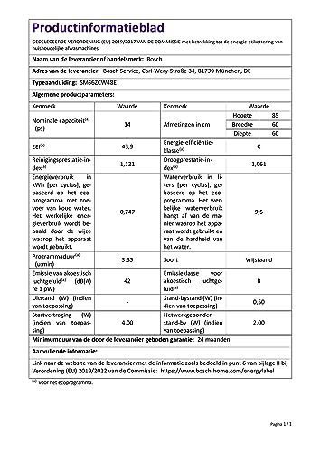 lave vaisselle bosch sms6zcw48e série 6 : avis, caractéristiques et prix blanc, pose libre, home connect
