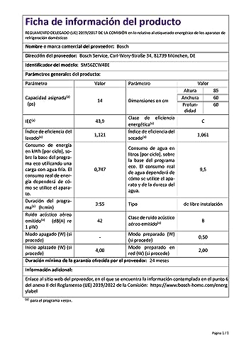 lave vaisselle bosch sms6zcw48e série 6 : avis, caractéristiques et prix blanc, pose libre, home connect